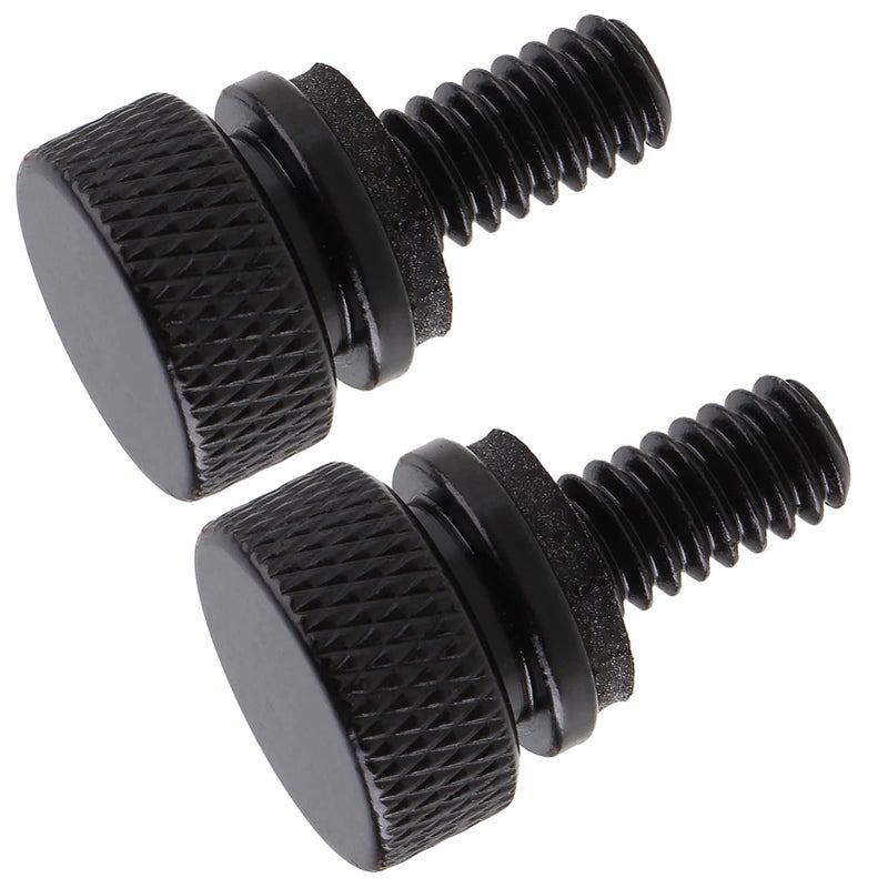 Lubinxun Stainless Steel Seat Bolt Rear Mount Screw Black Compatible with Harley Davidson 1996-2024,2 PCS - Image 1